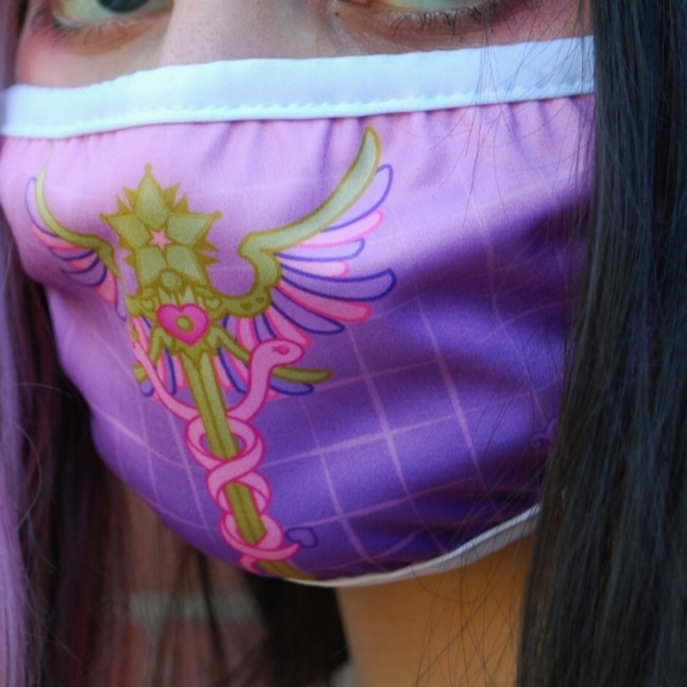 Puvithel Magical Girl First Aid Face Mask NWOT Kawaii Menhera Hadeko Decora